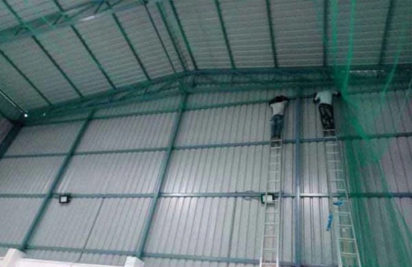 Warehouse safety nets installation by Chitti Safety Nets Hyderabad